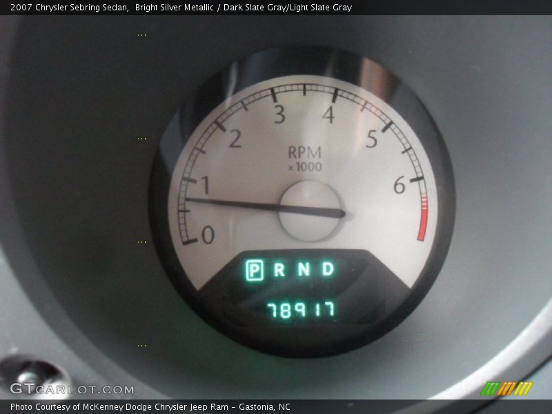 Bright Silver Metallic / Dark Slate Gray/Light Slate Gray 2007 Chrysler Sebring Sedan