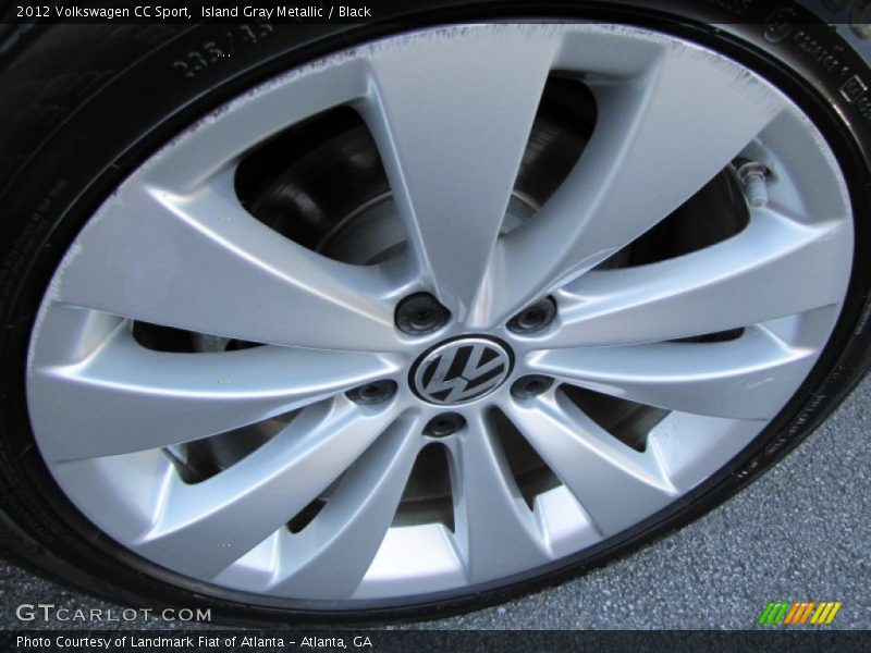 Island Gray Metallic / Black 2012 Volkswagen CC Sport