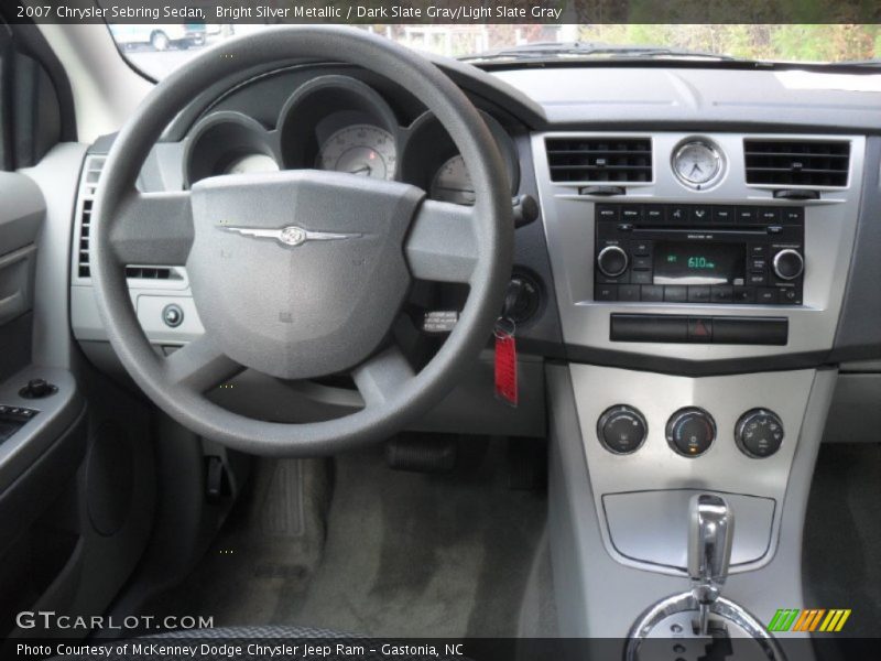 Bright Silver Metallic / Dark Slate Gray/Light Slate Gray 2007 Chrysler Sebring Sedan