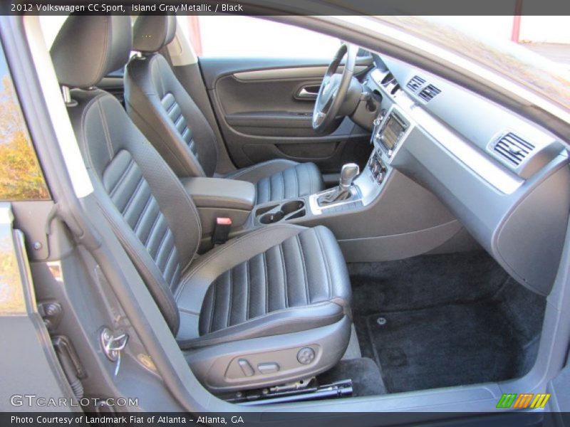 Island Gray Metallic / Black 2012 Volkswagen CC Sport