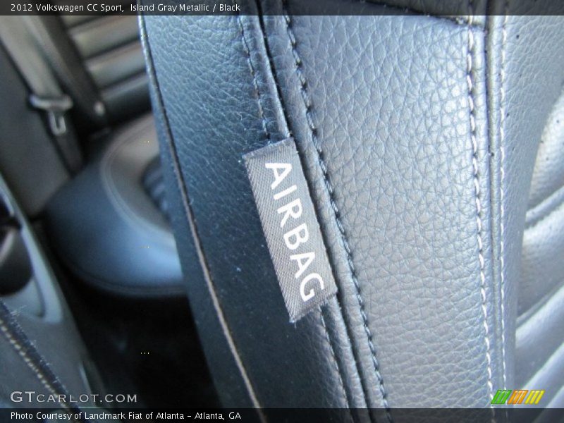 Island Gray Metallic / Black 2012 Volkswagen CC Sport
