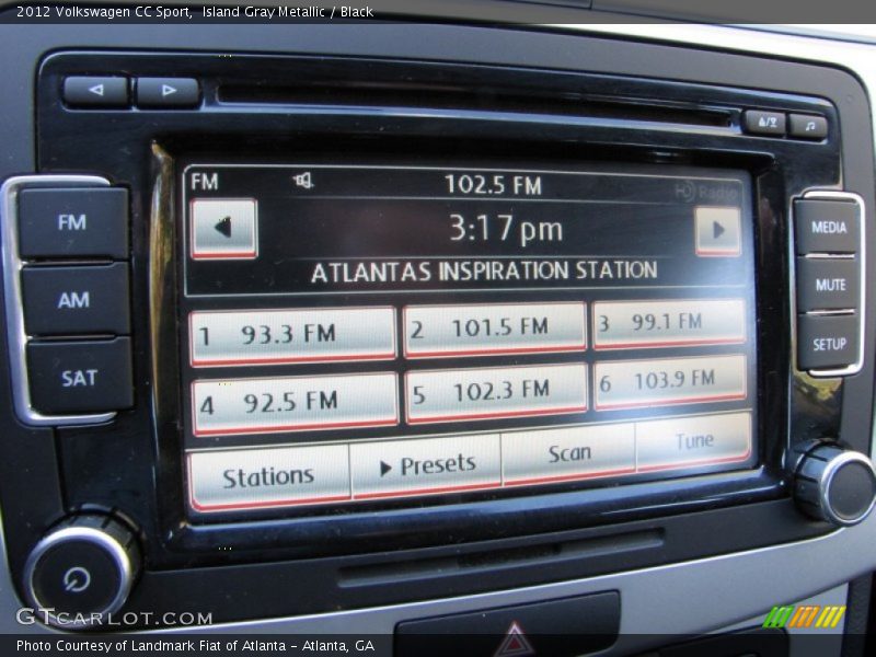 Island Gray Metallic / Black 2012 Volkswagen CC Sport