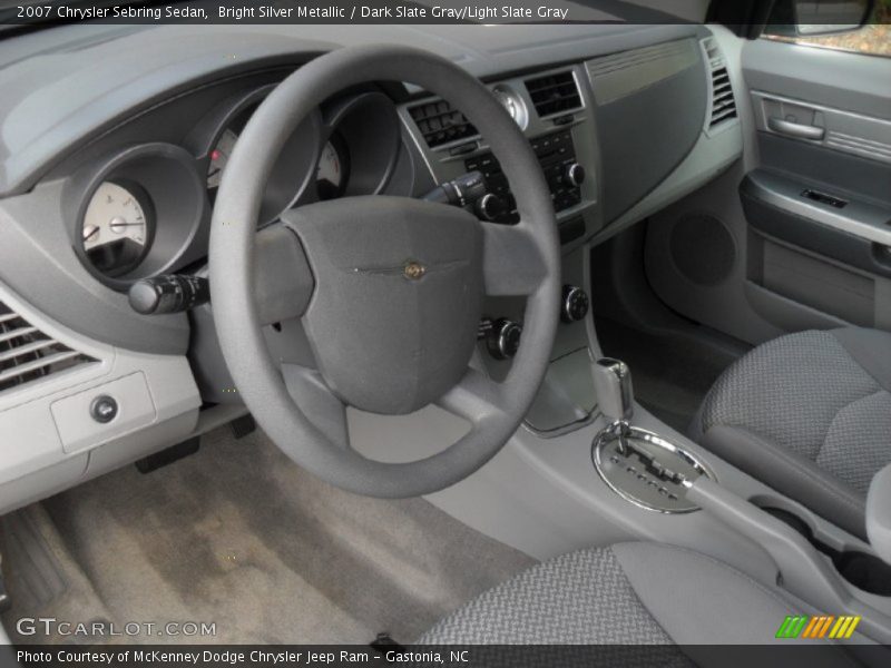 Bright Silver Metallic / Dark Slate Gray/Light Slate Gray 2007 Chrysler Sebring Sedan