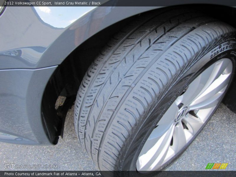 Island Gray Metallic / Black 2012 Volkswagen CC Sport