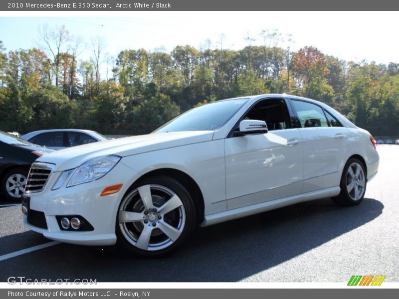 Arctic White / Black 2010 Mercedes-Benz E 350 Sedan
