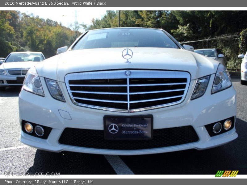 Arctic White / Black 2010 Mercedes-Benz E 350 Sedan