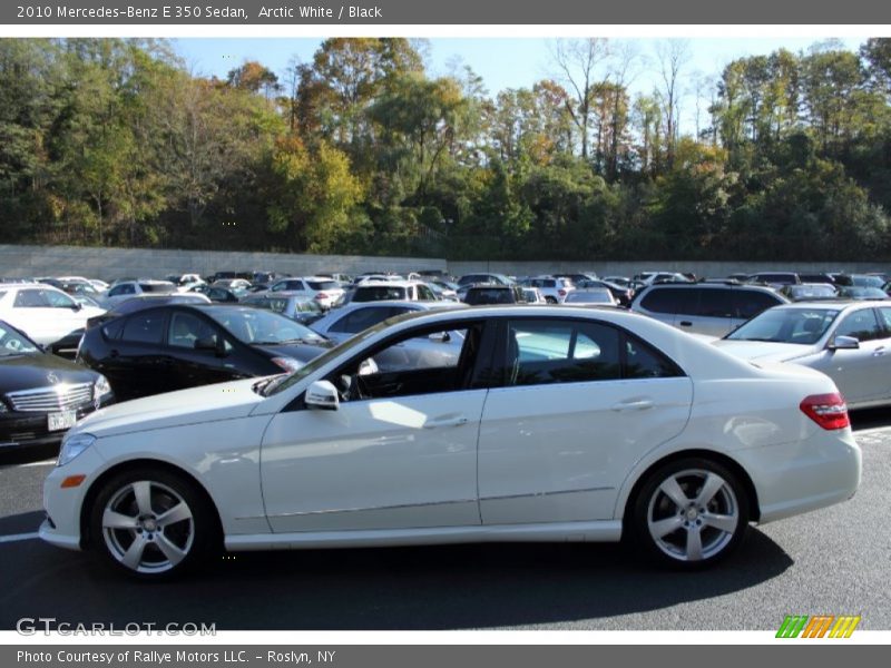 Arctic White / Black 2010 Mercedes-Benz E 350 Sedan
