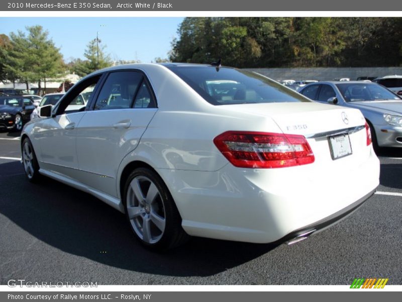Arctic White / Black 2010 Mercedes-Benz E 350 Sedan