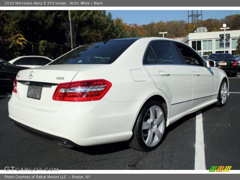 Arctic White / Black 2010 Mercedes-Benz E 350 Sedan