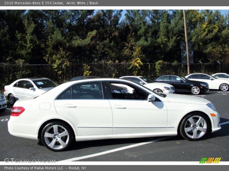 Arctic White / Black 2010 Mercedes-Benz E 350 Sedan