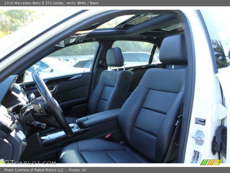 Arctic White / Black 2010 Mercedes-Benz E 350 Sedan