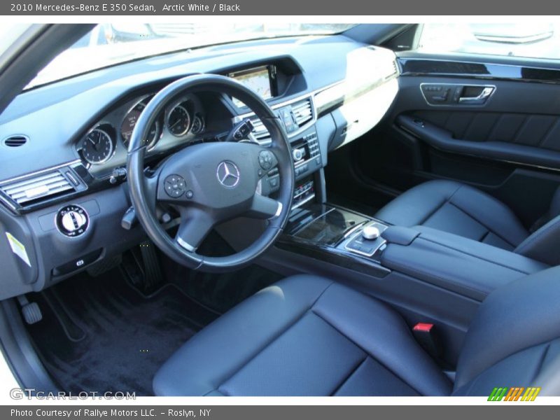 Arctic White / Black 2010 Mercedes-Benz E 350 Sedan