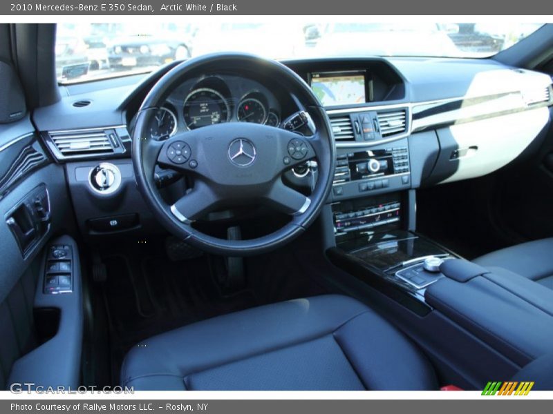 Arctic White / Black 2010 Mercedes-Benz E 350 Sedan