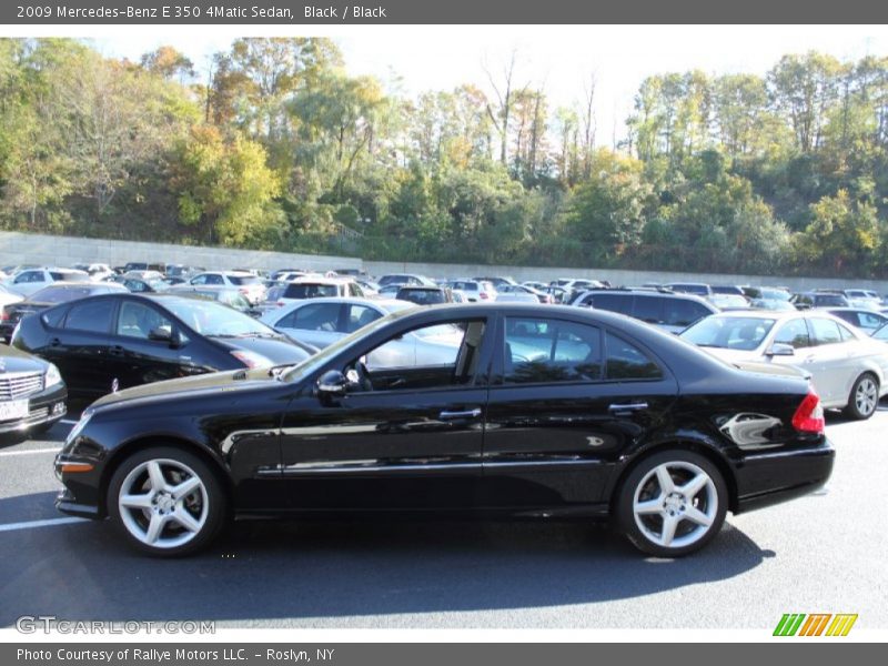 Black / Black 2009 Mercedes-Benz E 350 4Matic Sedan