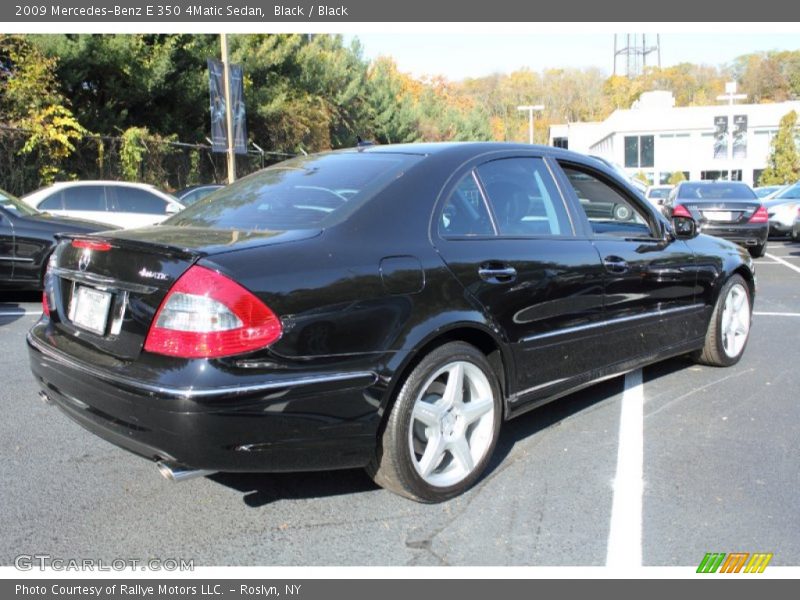 Black / Black 2009 Mercedes-Benz E 350 4Matic Sedan