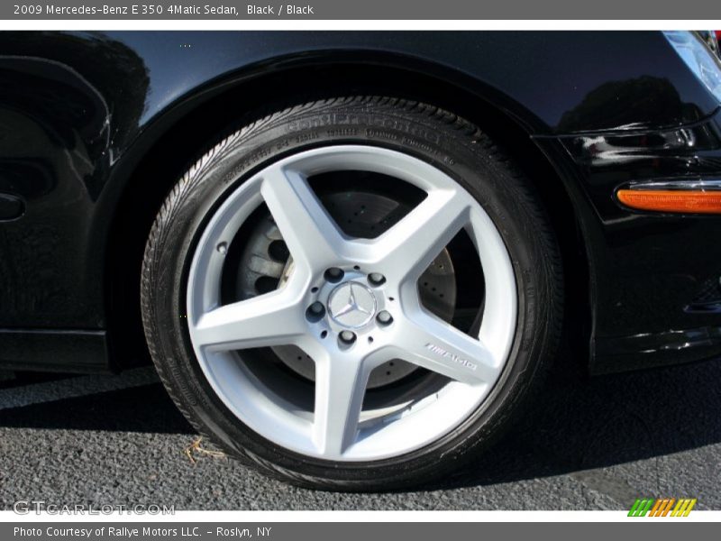 Black / Black 2009 Mercedes-Benz E 350 4Matic Sedan