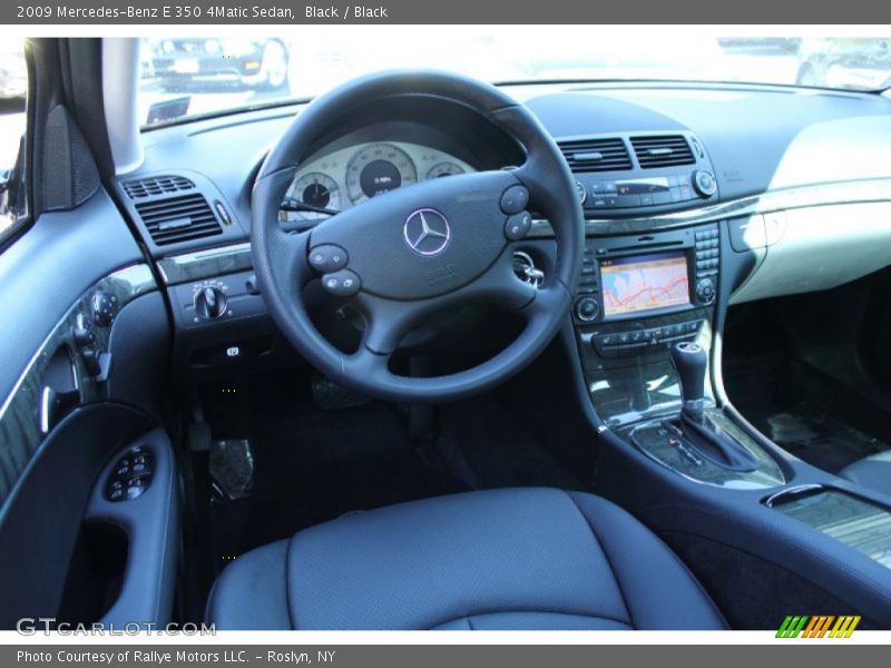 Black / Black 2009 Mercedes-Benz E 350 4Matic Sedan