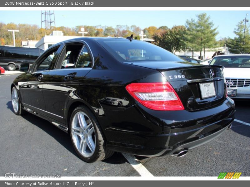 Black / Black 2008 Mercedes-Benz C 350 Sport