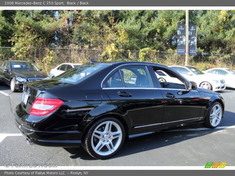 Black / Black 2008 Mercedes-Benz C 350 Sport