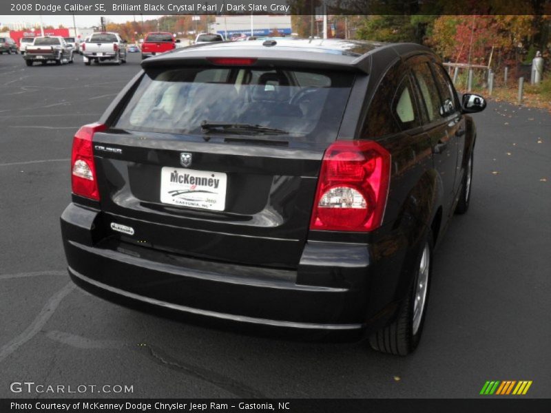 Brilliant Black Crystal Pearl / Dark Slate Gray 2008 Dodge Caliber SE