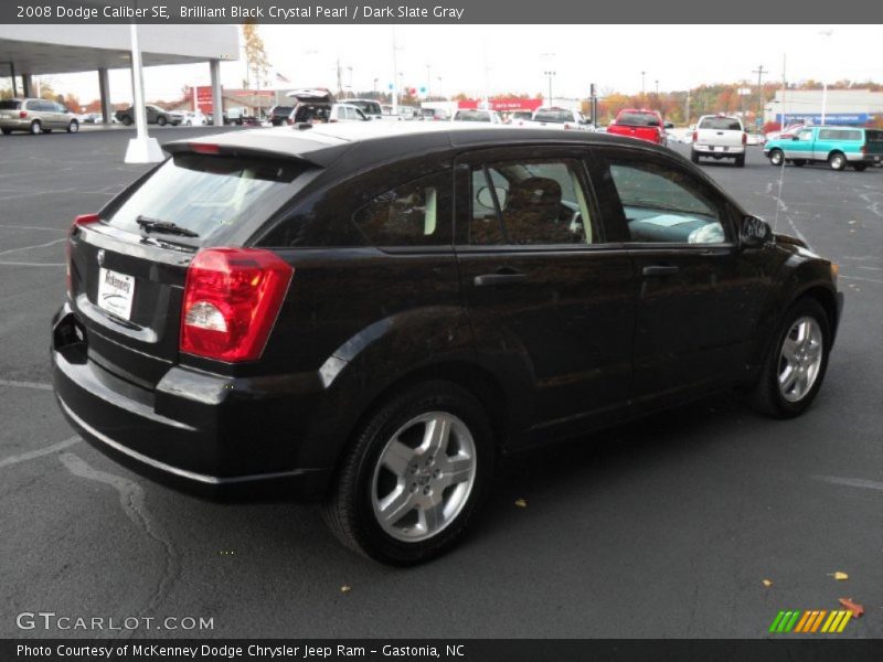 Brilliant Black Crystal Pearl / Dark Slate Gray 2008 Dodge Caliber SE