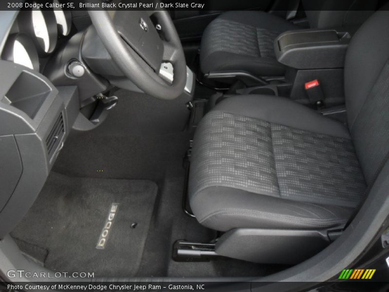 Brilliant Black Crystal Pearl / Dark Slate Gray 2008 Dodge Caliber SE
