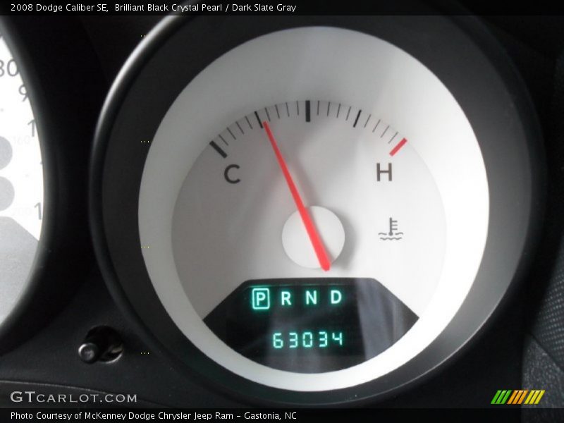 Brilliant Black Crystal Pearl / Dark Slate Gray 2008 Dodge Caliber SE