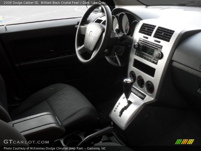 Brilliant Black Crystal Pearl / Dark Slate Gray 2008 Dodge Caliber SE