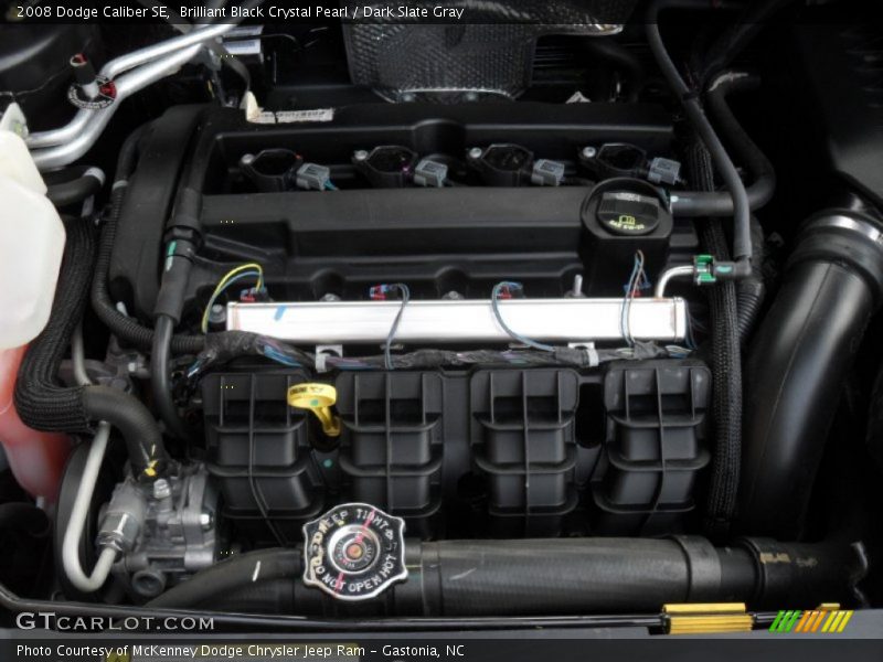 Brilliant Black Crystal Pearl / Dark Slate Gray 2008 Dodge Caliber SE