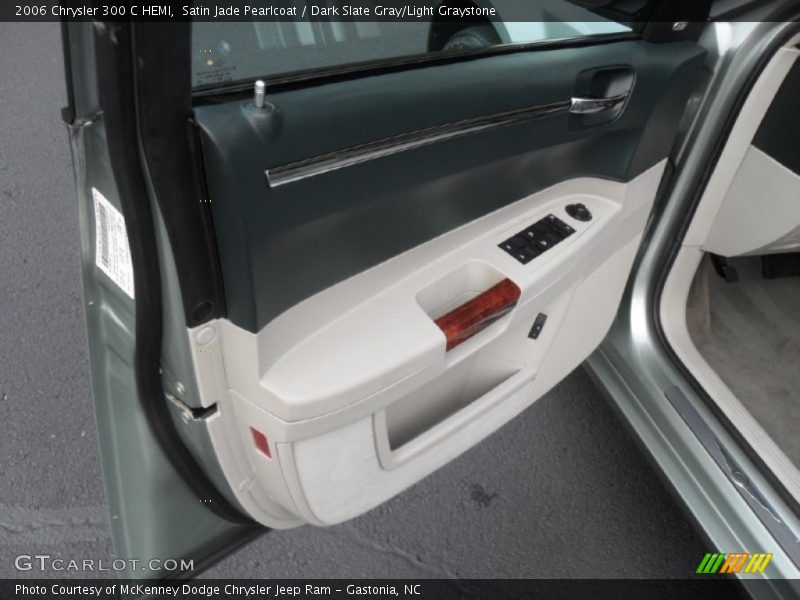 Satin Jade Pearlcoat / Dark Slate Gray/Light Graystone 2006 Chrysler 300 C HEMI
