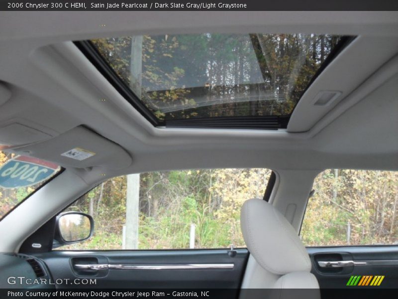 Satin Jade Pearlcoat / Dark Slate Gray/Light Graystone 2006 Chrysler 300 C HEMI