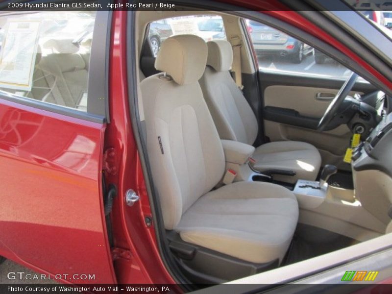 Apple Red Pearl / Beige 2009 Hyundai Elantra GLS Sedan