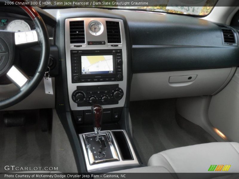 Satin Jade Pearlcoat / Dark Slate Gray/Light Graystone 2006 Chrysler 300 C HEMI
