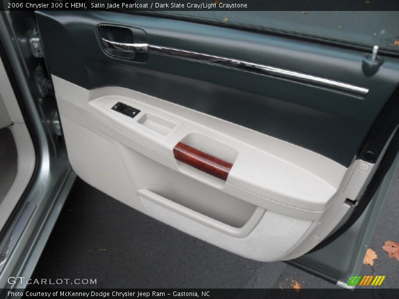 Satin Jade Pearlcoat / Dark Slate Gray/Light Graystone 2006 Chrysler 300 C HEMI