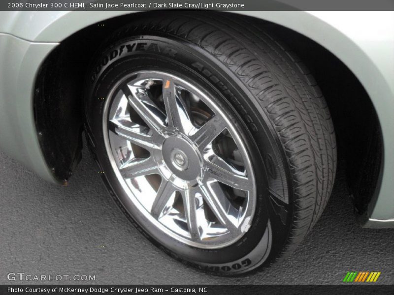 Satin Jade Pearlcoat / Dark Slate Gray/Light Graystone 2006 Chrysler 300 C HEMI