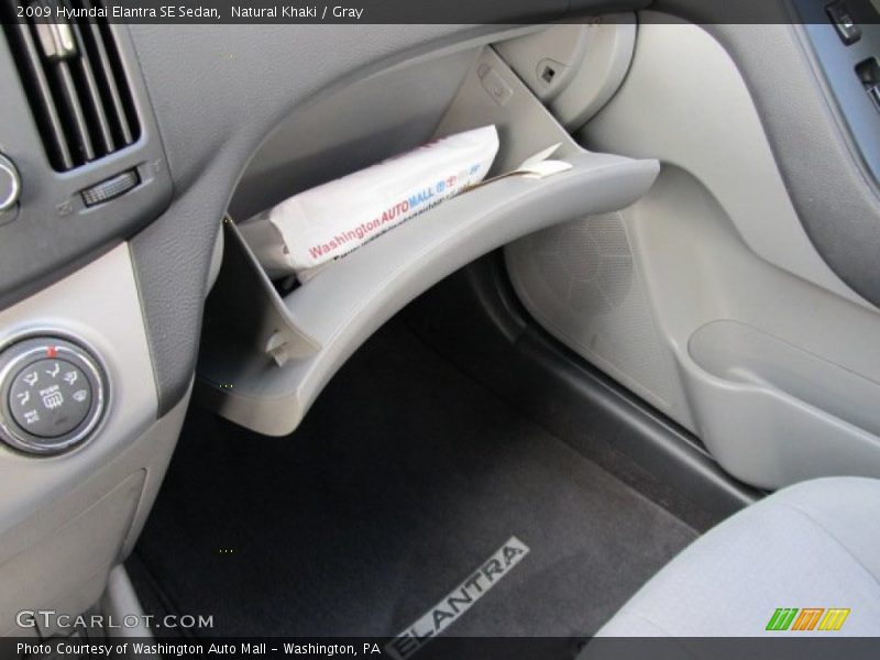 Natural Khaki / Gray 2009 Hyundai Elantra SE Sedan