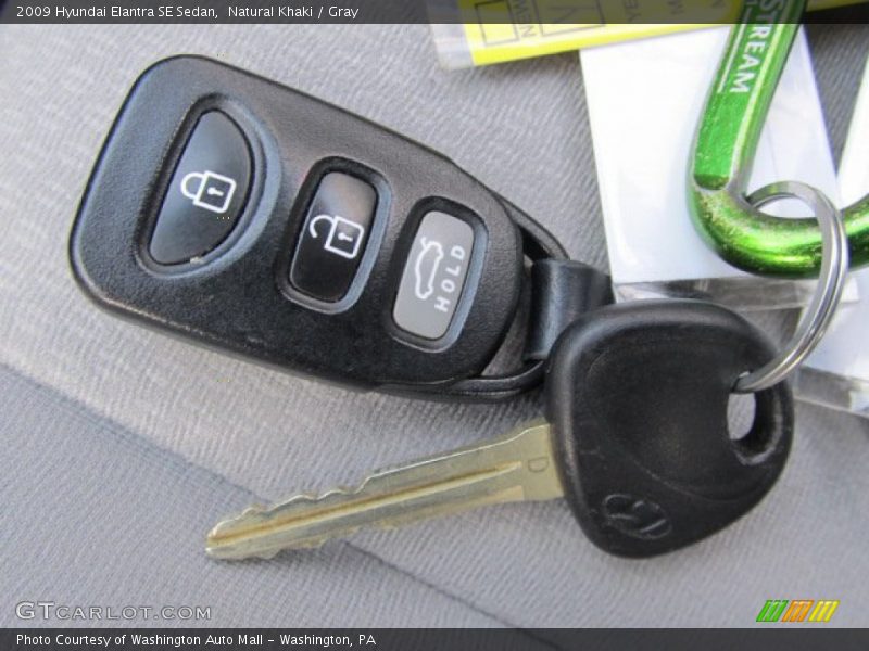 Natural Khaki / Gray 2009 Hyundai Elantra SE Sedan