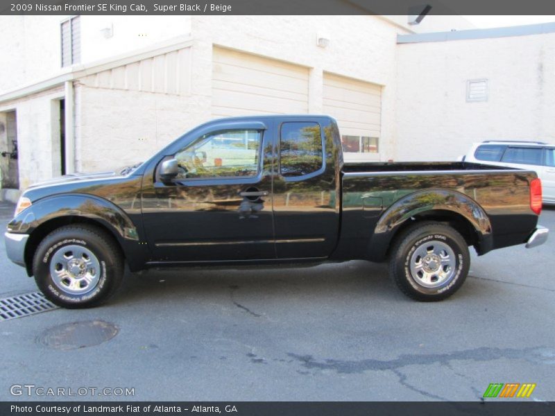 Super Black / Beige 2009 Nissan Frontier SE King Cab