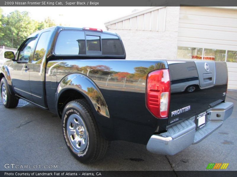 Super Black / Beige 2009 Nissan Frontier SE King Cab
