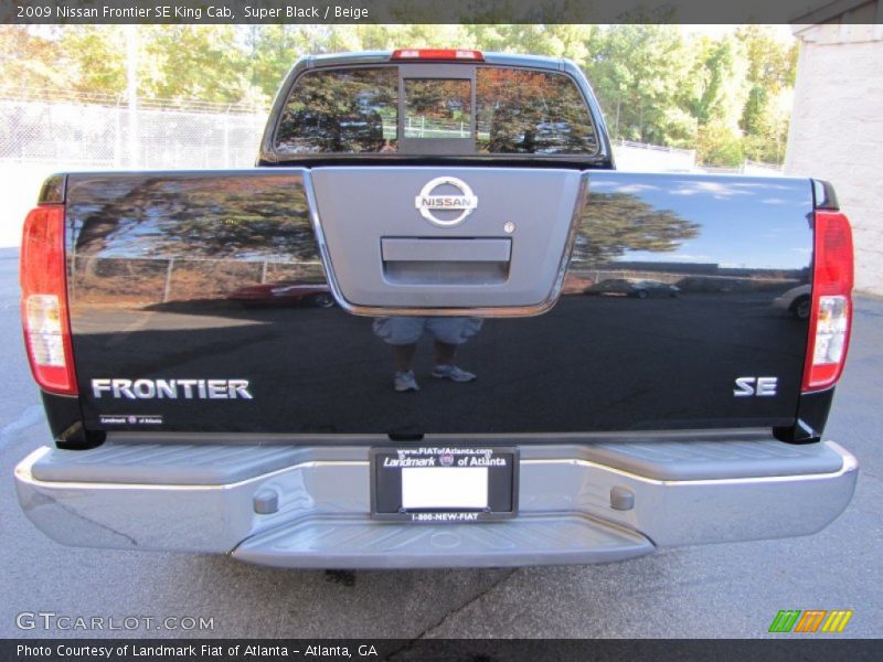 Super Black / Beige 2009 Nissan Frontier SE King Cab