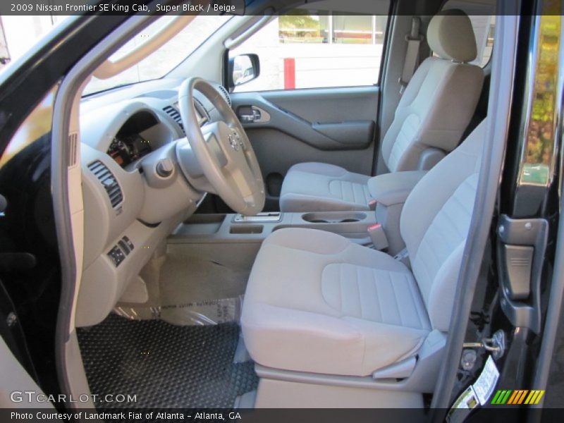 Super Black / Beige 2009 Nissan Frontier SE King Cab