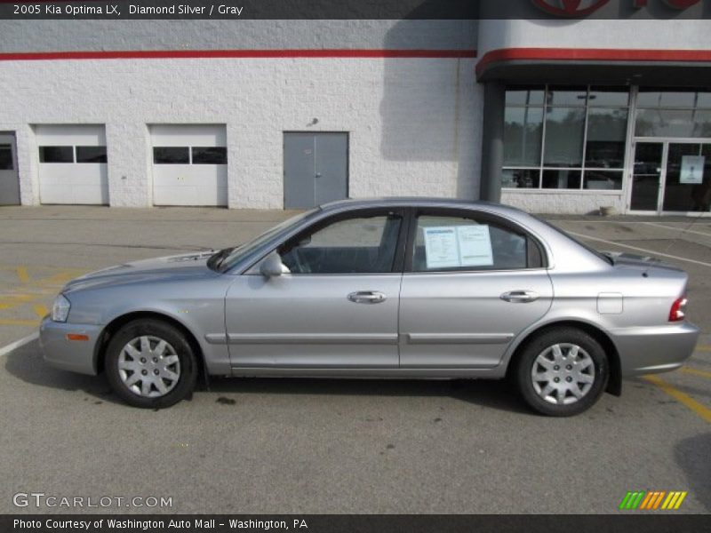 Diamond Silver / Gray 2005 Kia Optima LX