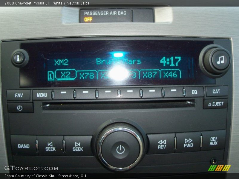 White / Neutral Beige 2008 Chevrolet Impala LT