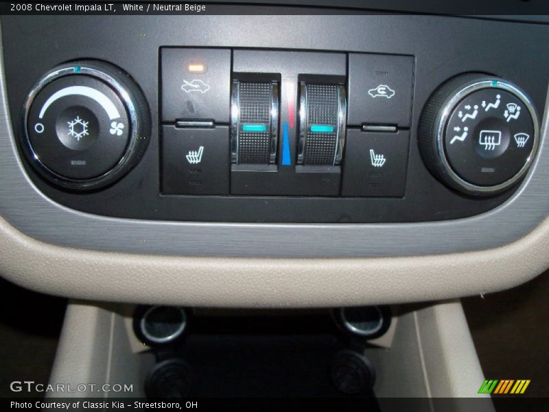 White / Neutral Beige 2008 Chevrolet Impala LT