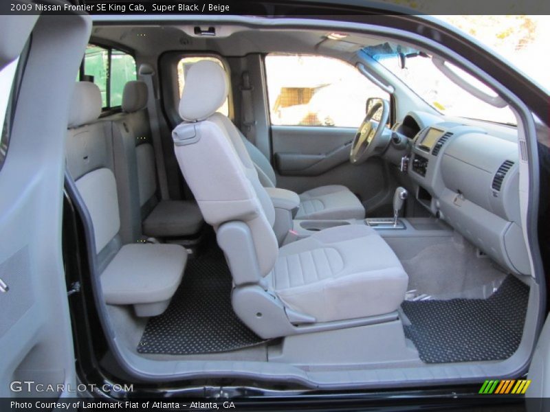 Super Black / Beige 2009 Nissan Frontier SE King Cab