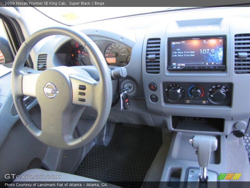 Super Black / Beige 2009 Nissan Frontier SE King Cab