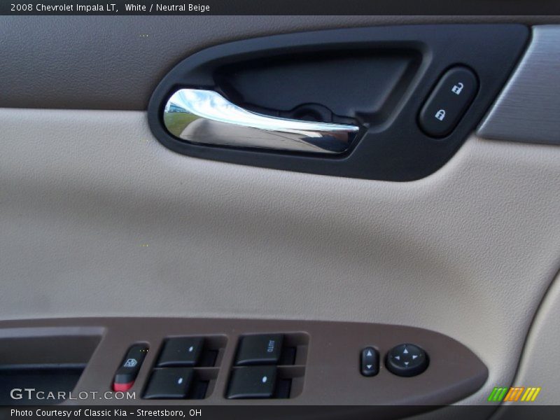 White / Neutral Beige 2008 Chevrolet Impala LT