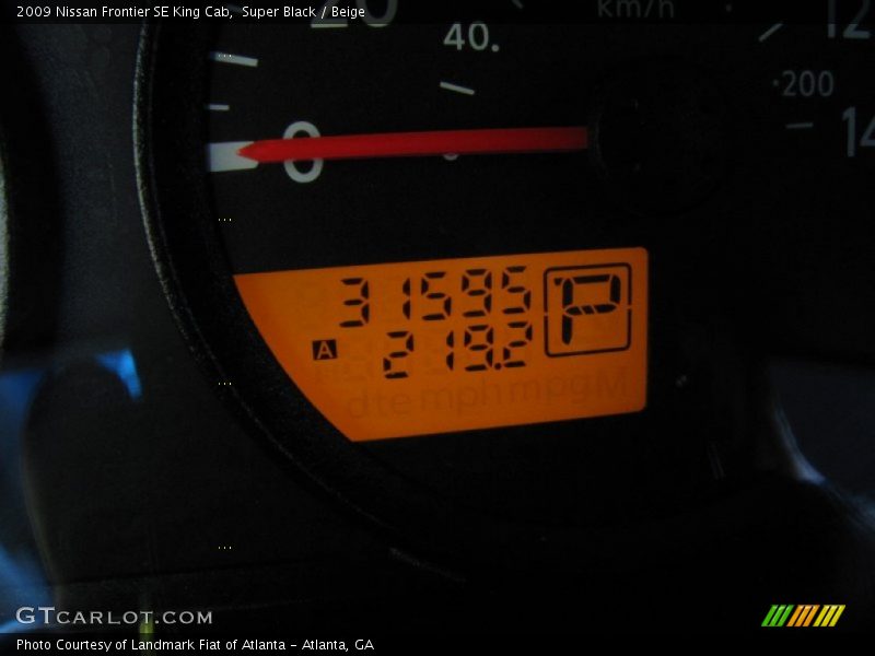 Super Black / Beige 2009 Nissan Frontier SE King Cab
