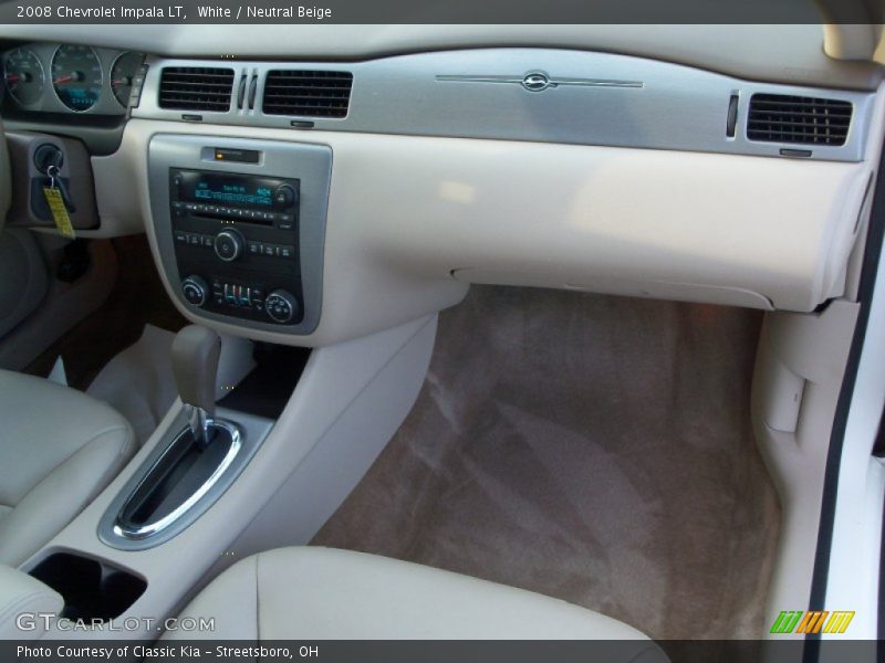 White / Neutral Beige 2008 Chevrolet Impala LT