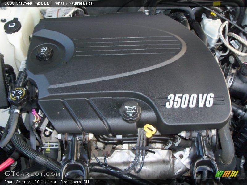 White / Neutral Beige 2008 Chevrolet Impala LT